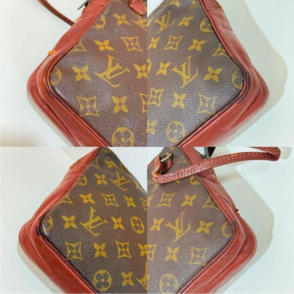 Louis Vuitton Brown and Tan Monogram Clutch - Picture 5 of 11